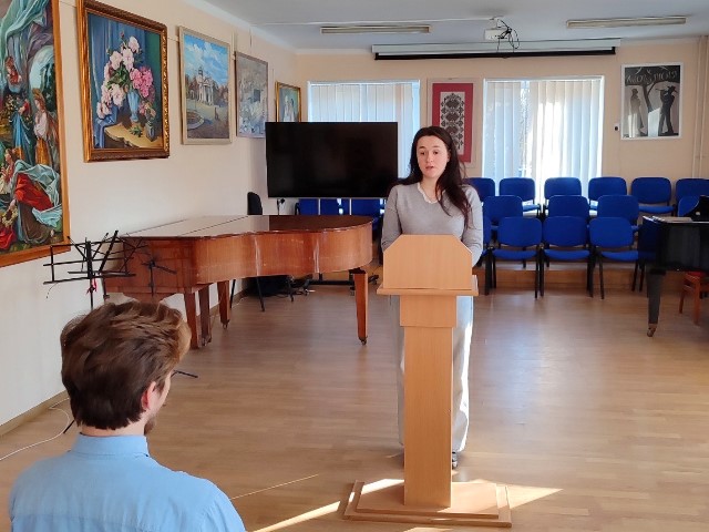 Староста групи мММ-22 Олена Зозуляк